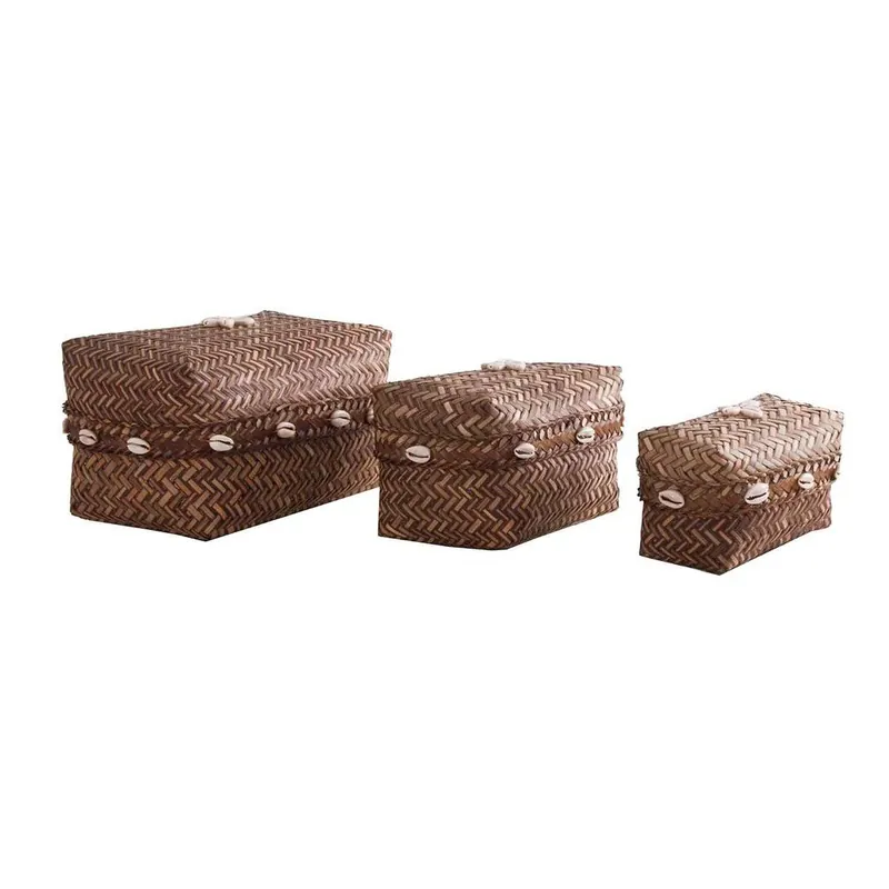 Zestaw 3 koszyków z przykrywkami Vical Home Caja Bonami Ekspresowa dostawa