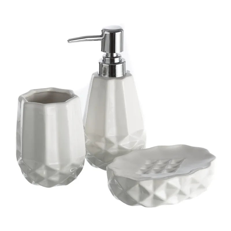 Zestaw 3 akcesoriów łazienkowych Unimasa Bath Bonami Oferta limitowana