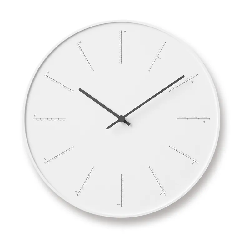 Popularny Biały zegar Lemnos Clock Divide, ⌀ 29 cm Bonami