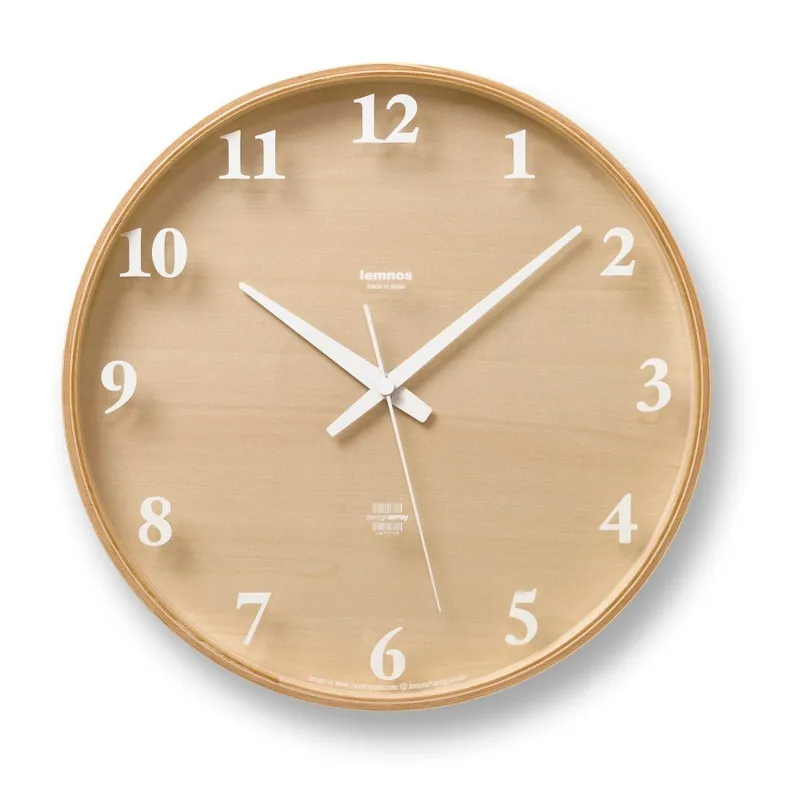 Do wyczerpania zapasów Brązowy zegar Lemnos Clock Snow, ⌀ 25,4 cm Bonami