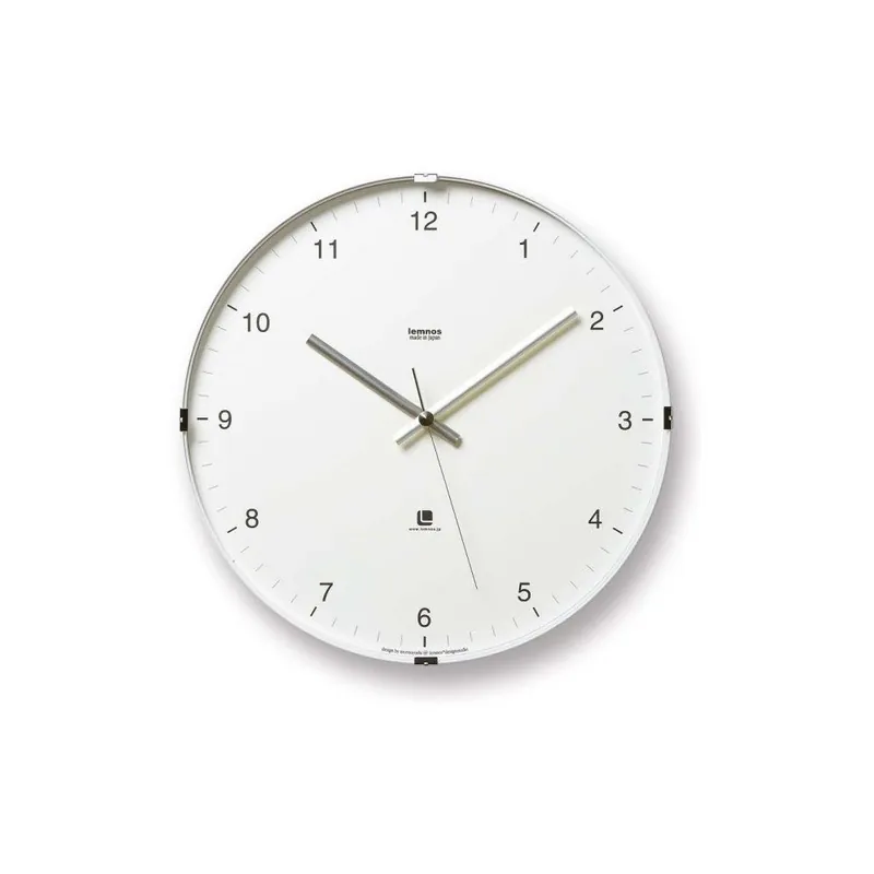 Tani Biały zegar Lemnos Clock North, ⌀ 32 cm Bonami