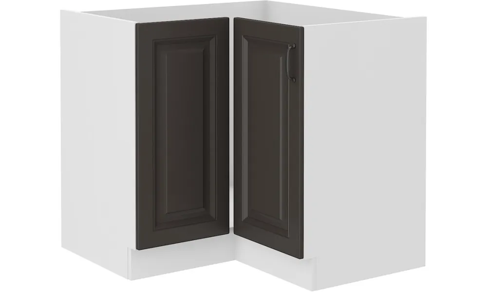 Szafka stojąca narożna STILO GR/WH 89x89 DN 1F BB Bestseller