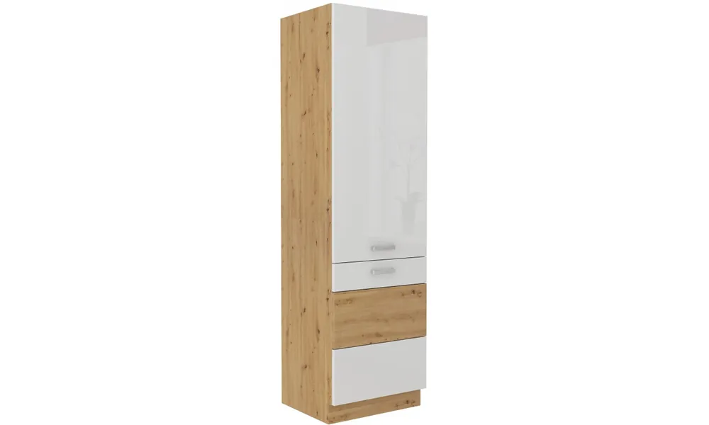 Wybór klientów Szafka stojąca ARTISAN biały połysk 60 DK-210 2F