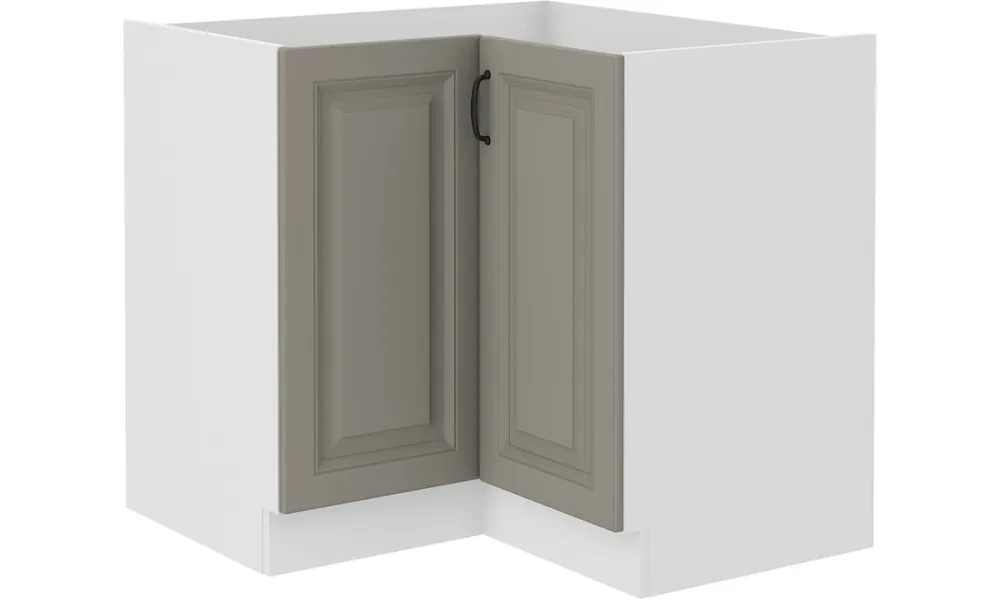 Szafka stojąca narożna STILO 89x89 DN 1F BB claygrey/white Hit cenowy