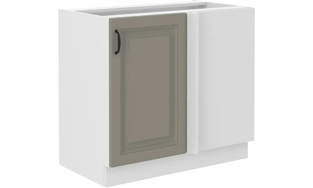 Promocja Szafka stojąca narożna STILO 105 DN 1F BB claygrey/white