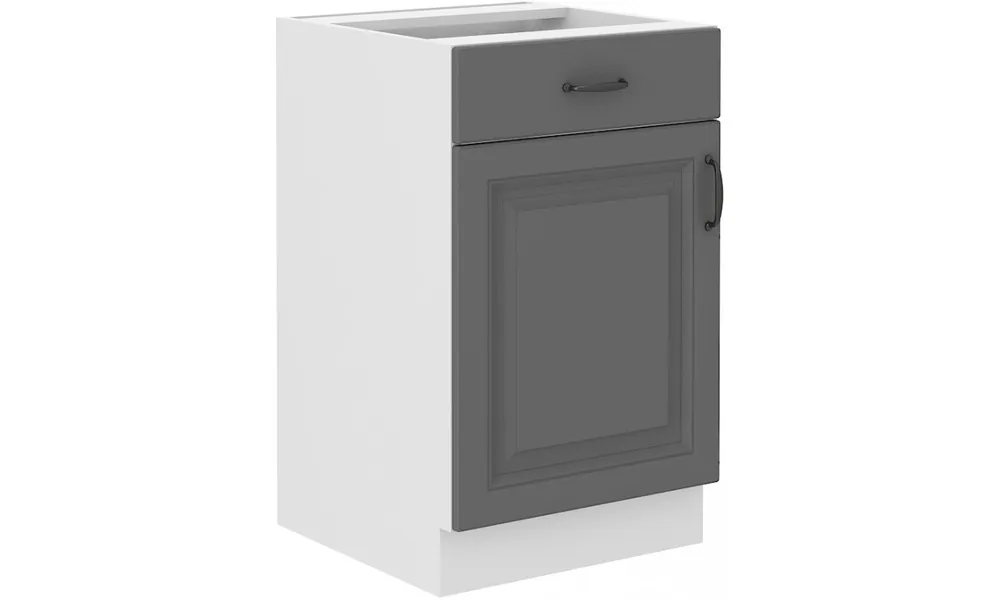 Szybka wysyłka Szafka stojąca STILO 50 D 1F 1S BB dustgrey/white