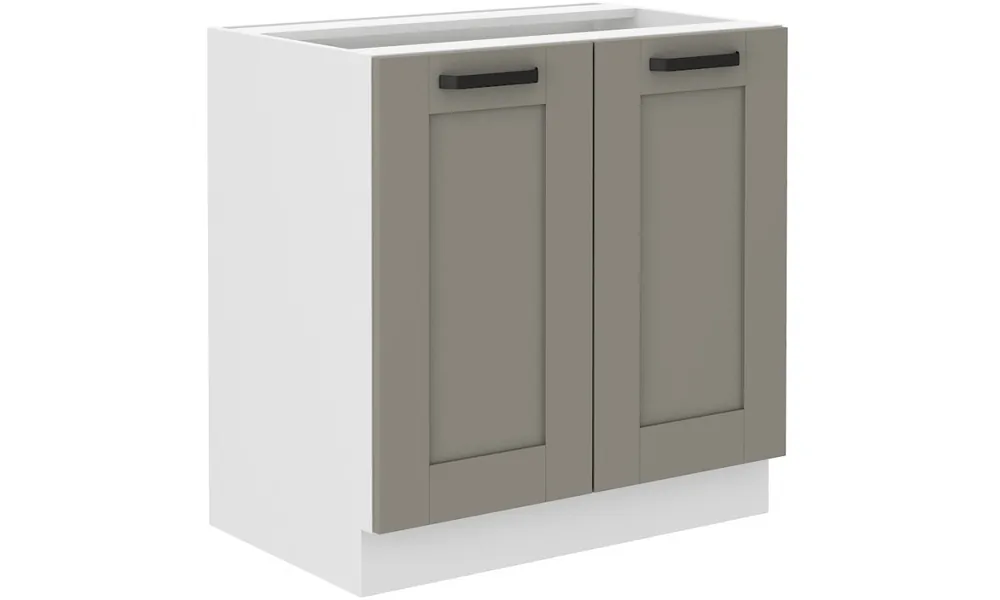 Nowość Szafka stojąca LUNA 80 D 2F BB claygrey/white