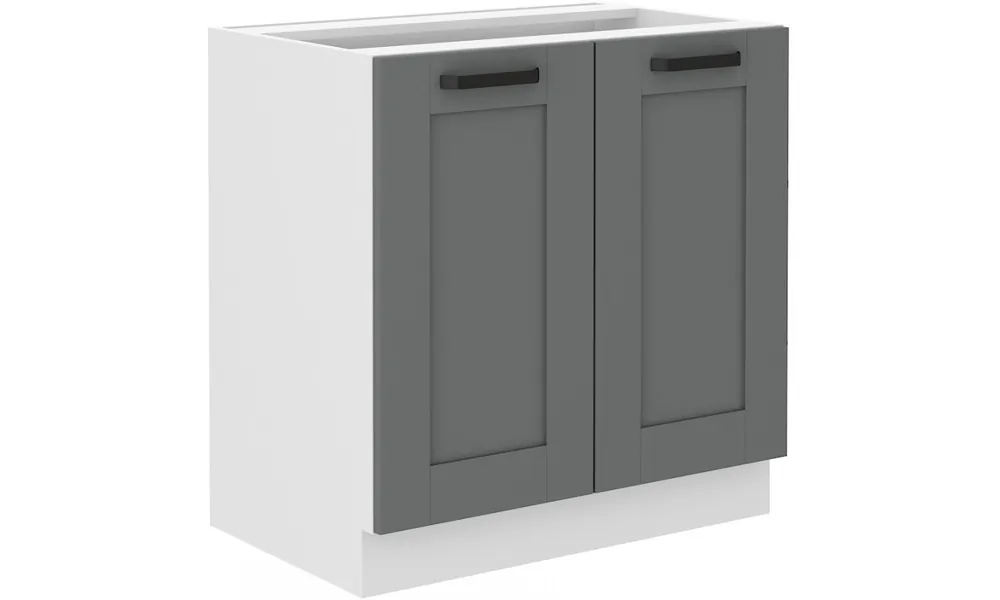Popularny Szafka stojąca LUNA 80 D 2F BB dustgrey/white