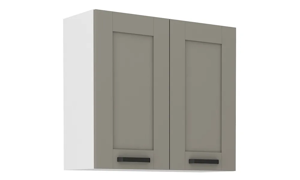 Niska cena Szafka wisząca LUNA 80 G-72 2F claygrey/white