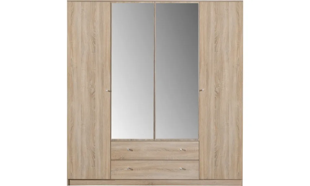Ostatnie sztuki Szeroka szafa (200 cm) z lustrem OPTIMO 1