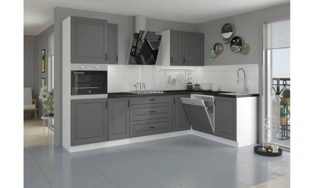Zestaw mebli kuchennych STILO 6 dustgrey/white Kup teraz