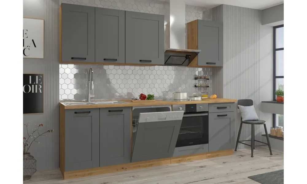 Zestaw mebli kuchennych LUNA 3 dustgray/artisan Nie przegap