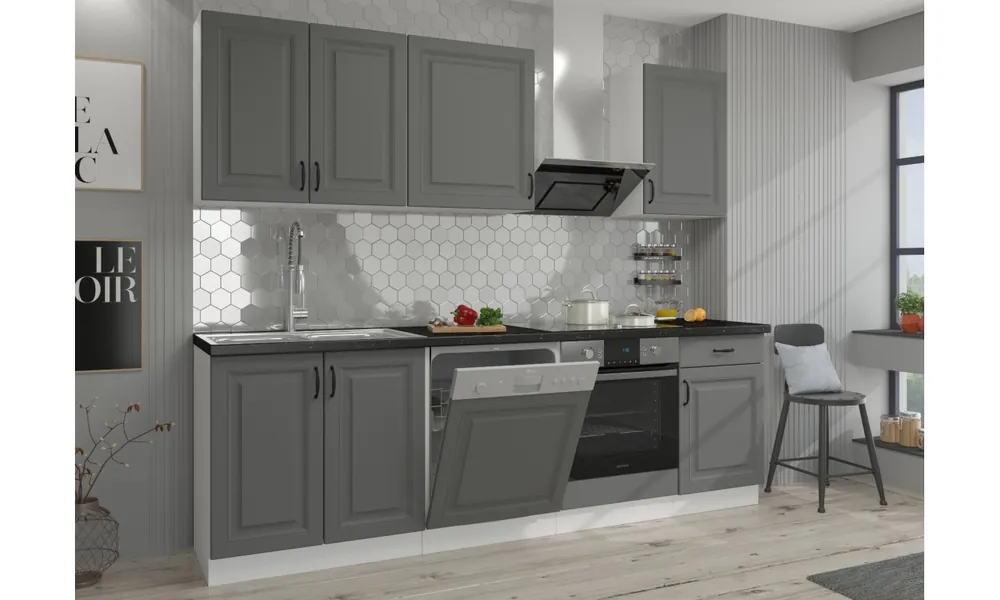 Sprawdź teraz Zestaw mebli kuchennych STILO 5 dustgrey/white