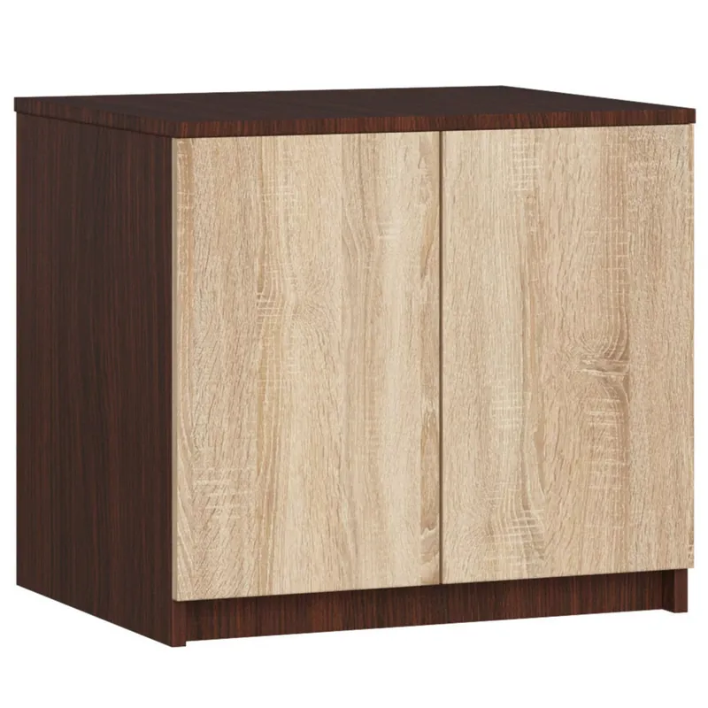 Darmowy zwrot Nadstawka na szafę S60 Wenge 60 cm 2 drzwi kolor Dąb Sonoma mat 2 półki 60x51x55 cm