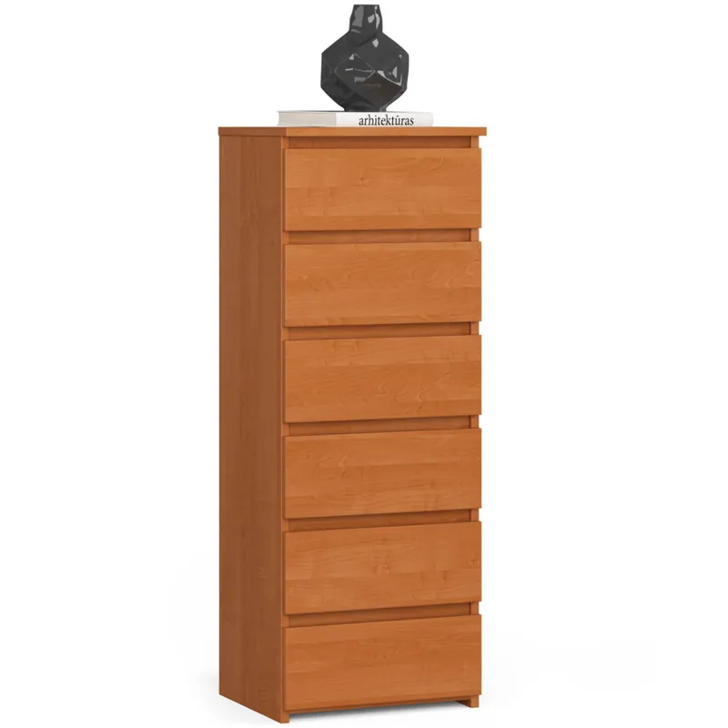 Komoda CL6 Olcha 40 cm 6 szuflad kolor Olcha mat 40x35x109 cm Bezpieczna płatność