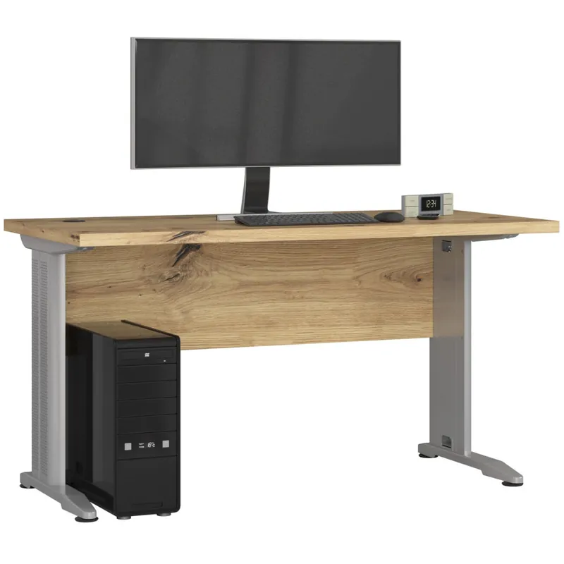 Promocja Biurko BM135 Dąb Artisan 135 cm kolor Dąb Artisan mat 135x60x76 cm