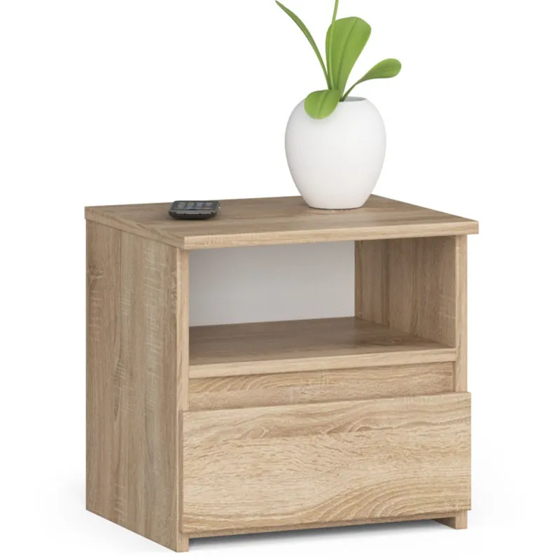 Szafka nocna CL1 Dąb Sonoma 40 cm 1 szuflada kolor Dąb Sonoma mat 1 półka 40x35x40 cm Tylko do końca tygodnia