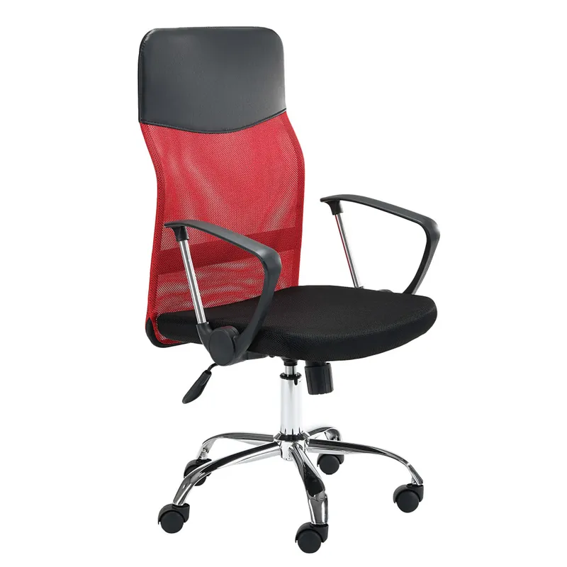 Wyjątkowa oferta Fotel biurowy OCF7 materiałowy Czerwony