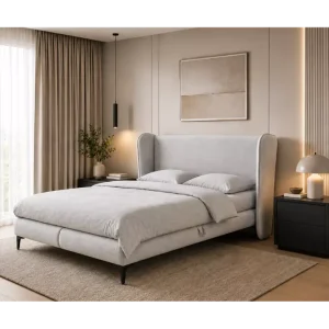 Łóżko kontynentalne Laine z pojemnikiem boxspring H3 nowoczesne Popularny