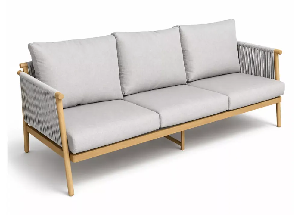 Sofa ogrodowa Misteri 3-osobowa – aluminiowa sofa na taras, balkon i do ogrodu Do wyczerpania zapasów